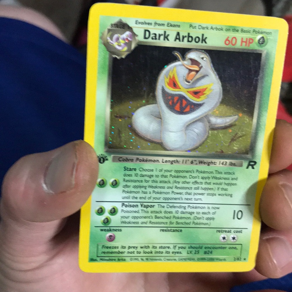 1eD Wotc team rocket Drak Arbok